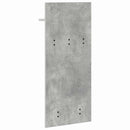 vidaXL Fali Kabáthorog polcokkal Beton Szürke 40 x 10 x 90 cm Faanyag