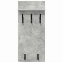 vidaXL Fali Kabáthorog polcokkal Beton Szürke 40 x 10 x 90 cm Faanyag