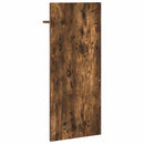 vidaXL Fali Kabáthorog polcokkal Füstölt tölgy 40 x 10 x 90 cm Faanyag