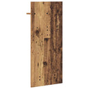 vidaXL Fali Kabáthorog polcokkal Öreg fa 40 x 10 x 90 cm Faanyag