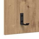 vidaXL Fali Kabáthorog polcokkal Artisan tölgy 40 x 10 x 90 cm Faanyag