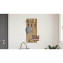 vidaXL Fali Kabáthorog polcokkal Artisan tölgy 40 x 10 x 90 cm Faanyag