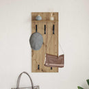 vidaXL Fali Kabáthorog polcokkal Artisan tölgy 40 x 10 x 90 cm Faanyag
