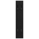 vidaXL Fali Kabáthorog tárolóval Musta tammi 20 x 1.5 x 100 cm Faanyag