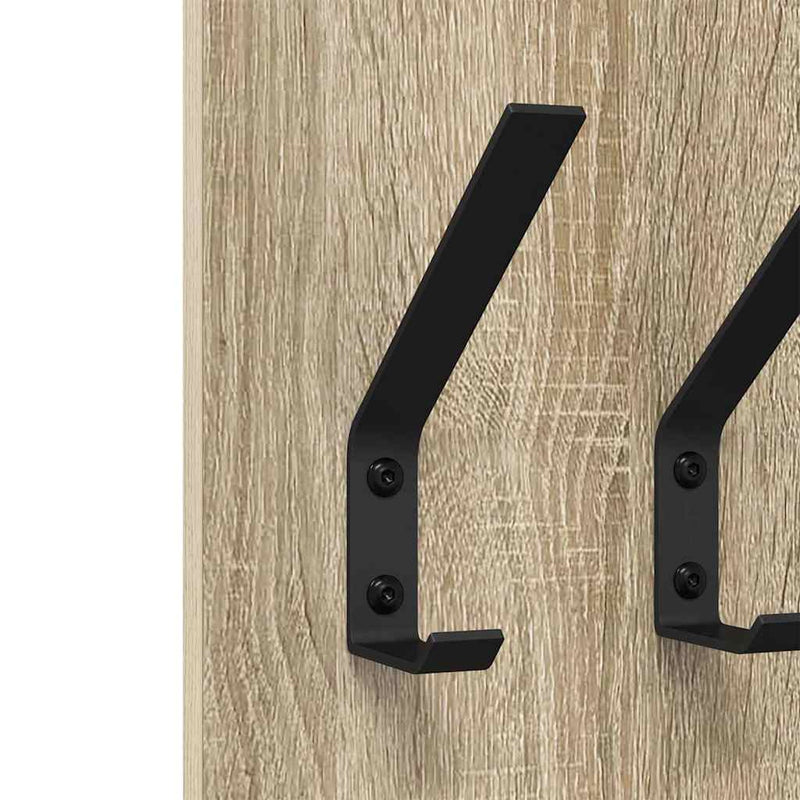 vidaXL Fali Kabáthorog sonoma tölgy 20 x 1.5 x 100 cm Faanyag