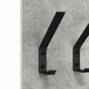 vidaXL Fali Kabáthorog Beton szürke 20 x 1.5 x 100 cm Faanyag