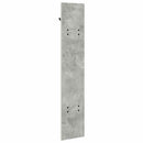 vidaXL Fali Kabáthorog Beton Szürke 20 x 1,5 x 100 cm Faanyag