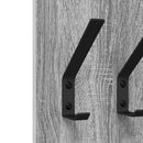 vidaXL Fali Kabáthorog Szürke sonoma 20 x 1.5 x 100 cm Faanyag