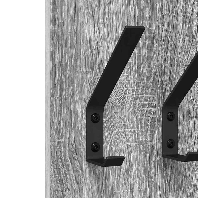 vidaXL Fali Kabáthorog Szürke sonoma 20 x 1.5 x 100 cm Faanyag