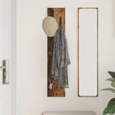 vidaXL Fali Kabáthorog tárolóval Öreg fa 20 x 1,5 x 100 cm Faanyag
