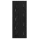 vidaXL Fali Kabáthorog Musta tammi 30 x 1.5 x 80 cm Faanyag