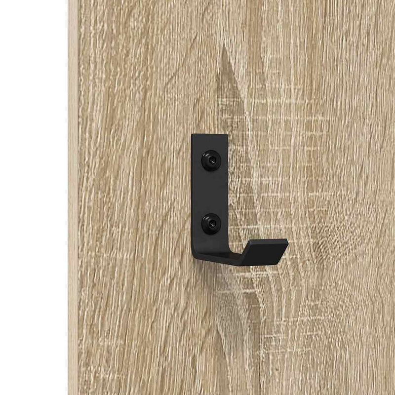 vidaXL Fali Kabáthorog sonoma tölgy 30 x 1.5 x 80 cm Faanyag