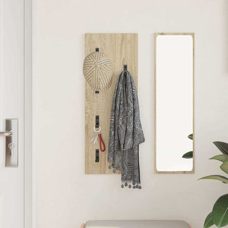 vidaXL Fali Kabáthorog sonoma tölgy 30 x 1.5 x 80 cm Faanyag