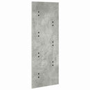 vidaXL Fali Kabáthorog tárolóval Beton Szürke 30 x 1,5 x 80 cm Faanyag