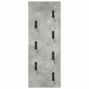 vidaXL Fali Kabáthorog Beton szürke 30 x 1.5 x 80 cm Faanyag