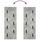 vidaXL Fali Kabáthorog Beton szürke 30 x 1.5 x 80 cm Faanyag