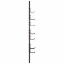 vidaXL Fali Kabáthorog Füstölt tölgy 30 x 1,5 x 80 cm Faanyag