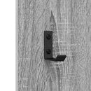 vidaXL Fali Kabáthorog Szürke sonoma 30 x 1.5 x 80 cm Faanyag