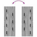 vidaXL Fali Kabáthorog Szürke sonoma 30 x 1.5 x 80 cm Faanyag