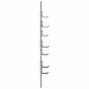 vidaXL Fali Kabáthorog Szürke Sonoma 30 x 1,5 x 80 cm Faanyag