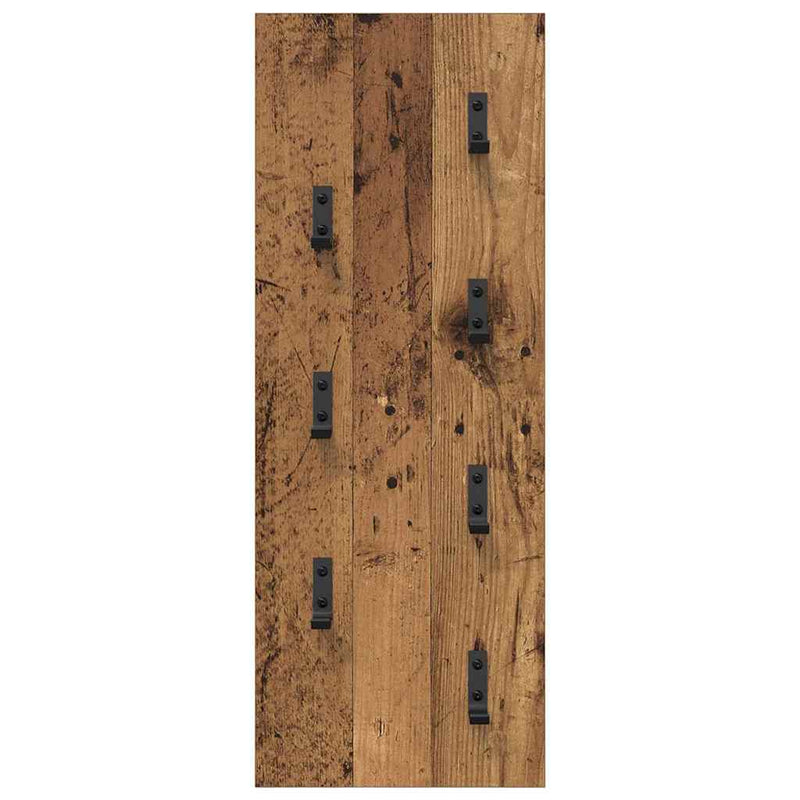 vidaXL Fali Kabáthorog Régi fa 30 x 1.5 x 80 cm Faanyag