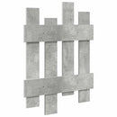vidaXL Fali Kabáthorog tárolóval Beton Szürke 60 x 3 x 82 cm Faanyag