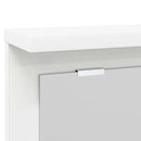 vidaXL Fali Kabáthorog polcokkal Fehér 85 x 10 x 45 cm Faanyag