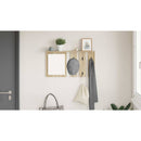 vidaXL Fali Kabáthorog polcokkal sonoma tölgy 85 x 10 x 45 cm Faanyag