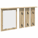 vidaXL Fali Kabáthorog polcokkal sonoma tölgy 85 x 10 x 45 cm Faanyag