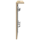 vidaXL Fali Kabáthorog polcokkal sonoma tölgy 85 x 10 x 45 cm Faanyag