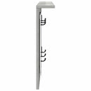 vidaXL Fali Kabáthorog polcokkal Beton szürke 85 x 10 x 45 cm Faanyag