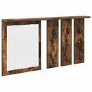 vidaXL Fali Kabáthorog polcokkal Füstölt tölgy 85 x 10 x 45 cm Faanyag