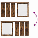 vidaXL Fali Kabáthorog polcokkal Füstölt tölgy 85 x 10 x 45 cm Faanyag