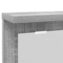 vidaXL Fali Kabáthorog polcokkal Szürke sonoma 85 x 10 x 45 cm Faanyag