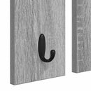 vidaXL Fali Kabáthorog polcokkal Szürke sonoma 85 x 10 x 45 cm Faanyag