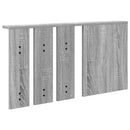 vidaXL Fali Kabáthorog polcokkal Szürke sonoma 85 x 10 x 45 cm Faanyag