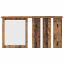 vidaXL Fali Kabáthorog polcokkal Régi fa 85 x 10 x 45 cm Faanyag