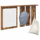 vidaXL Fali Kabáthorog polcokkal Régi fa 85 x 10 x 45 cm Faanyag