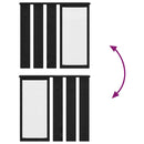 vidaXL Fali Kabáthorog polcokkal Musta tammi 84 x 10 x 80 cm Faanyag