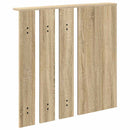 vidaXL Fali Kabáthorog polcokkal sonoma tölgy 84 x 10 x 80 cm Faanyag