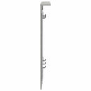 vidaXL Fali Kabáthorog polcokkal Beton szürke 84 x 10 x 80 cm Faanyag