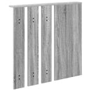 vidaXL Fali Kabáthorog polcokkal Szürke sonoma 84 x 10 x 80 cm Faanyag