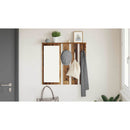vidaXL Fali Kabáthorog polcokkal Régi fa 84 x 10 x 80 cm Faanyag