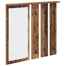 vidaXL Fali Kabáthorog polcokkal Régi fa 84 x 10 x 80 cm Faanyag