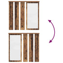 vidaXL Fali Kabáthorog polcokkal Régi fa 84 x 10 x 80 cm Faanyag