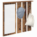 vidaXL Fali Kabáthorog polcokkal Régi fa 84 x 10 x 80 cm Faanyag