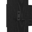 vidaXL Fali Kabáthorog tárolóval Musta tammi 65 x 3 x 100 cm Faanyag