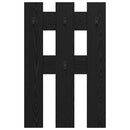 vidaXL Fali Kabáthorog tárolóval Musta tammi 65 x 3 x 100 cm Faanyag