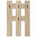 vidaXL Fali Kabáthorog tárolóval sonoma tölgy 65 x 3 x 100 cm Faanyag