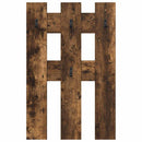 vidaXL Fali Kabáthorog tárolóval Füstölt tölgy 65 x 3 x 100 cm Faanyag